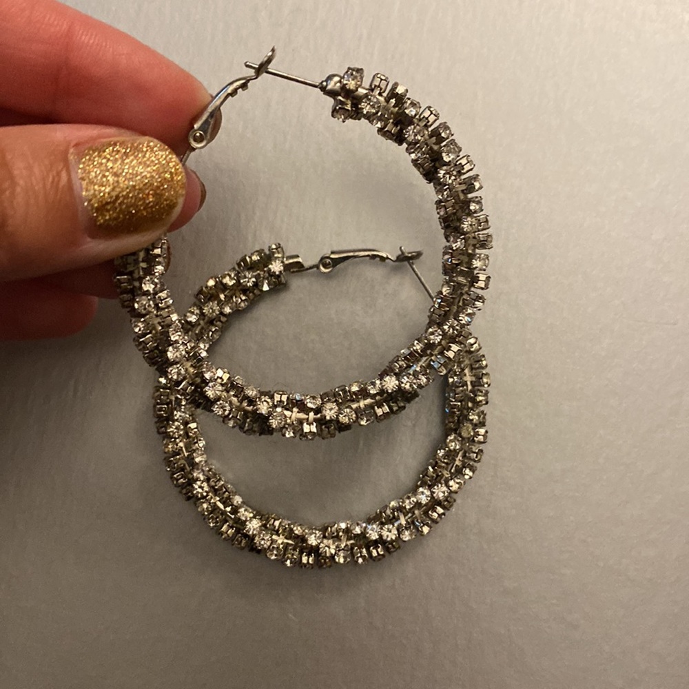 Bebe Silver Hoops bundle - Picture 3 of 8